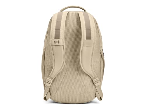 Under Armour Unisex Hustle 5.0 Backpack - color: (045) Downpour Gray / / Metallic Gold