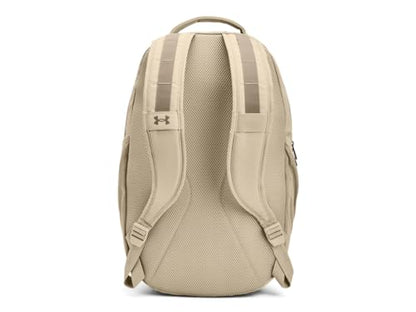 Under Armour Unisex Hustle 5.0 Backpack - color: (045) Downpour Gray / / Metallic Gold