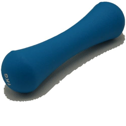 Pairs 2x Weights Dumbbells Set Women - Born Shaped Neoprene Hand Weights for Women and Men - Ideal for Home Gym Fitness Weight Training Pilates 1+1kg 2.2+2.2 Pound Dumbbell Color Blue s5a