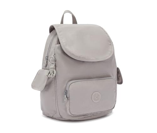 Kipling Women's City Pack S Backpacks, Grey Grey, 27x33.5x19 Centimeters (B x H x T) - color: Grey Grey, size: 27x33.5x19 centimeters (B x H x T)