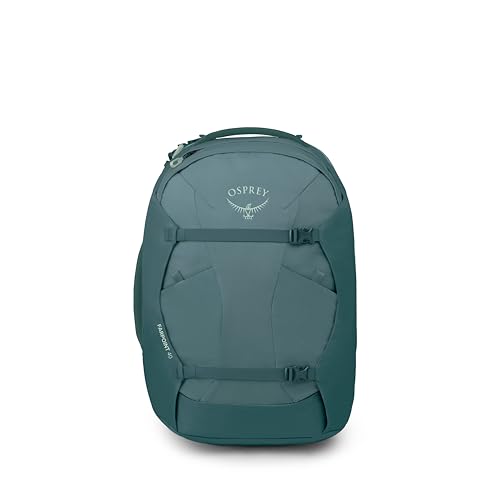 Osprey Farpoint 40L Men's Travel Backpack - Carry On Bag with Laptop Sleeve and Toiletry Pocket, Cascade Blue/Torrent Blue - color: Cascade Blue Torrent Blue, style: 40l