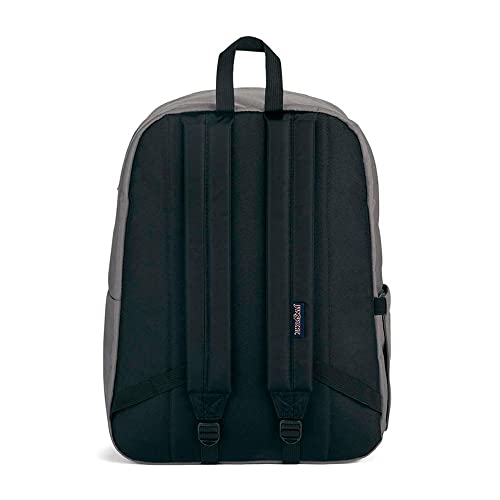 JanSport SuperBreak Plus Backpack with Padded 15-inch Laptop Sleeve and Integrated Bottle Pocket - Spacious and Durable Daypack for Work and Travel - Graphite Grey - color: Graphite Grey