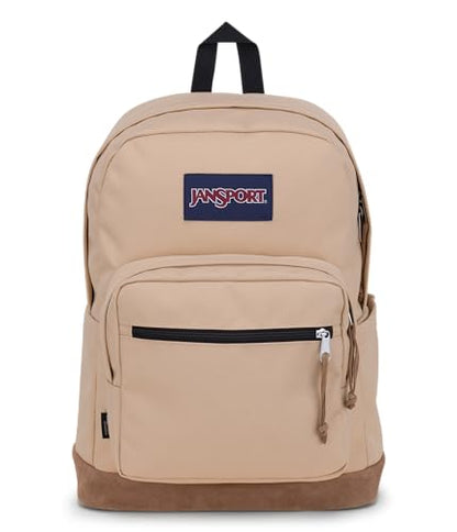 JanSport Right Pack Backpack - Durable Daypack with Padded 15" Laptop Sleeve, Spacious Main Compartment & Integrated Water Bottle Pocket - Travertine - color: Travertine