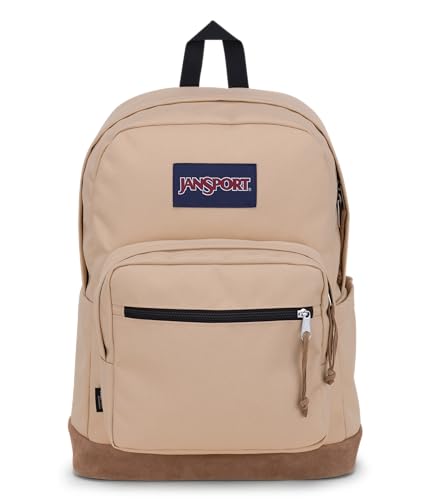JanSport Right Pack Backpack - Durable Daypack with Padded 15" Laptop Sleeve, Spacious Main Compartment & Integrated Water Bottle Pocket - Travertine - color: Travertine