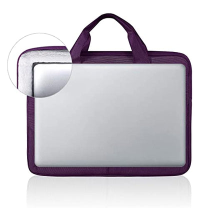 LANDICI Laptop Bag Case 15.6 Inch with Shoulder Strap, Slim Waterproof Computer Sleeve Cover Compatible with MacBook Pro 15/16, MacBook Air 15, 15-16 Inch HP Acer Dell Lenovo Laptop, Women, Purple - color: Purple, size: 14-15.6 Inch