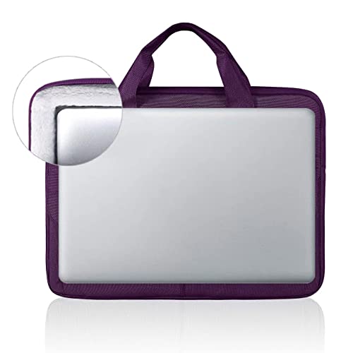 LANDICI Laptop Bag Case 15.6 Inch with Shoulder Strap, Slim Waterproof Computer Sleeve Cover Compatible with MacBook Pro 15/16, MacBook Air 15, 15-16 Inch HP Acer Dell Lenovo Laptop, Women, Purple - color: Purple, size: 14-15.6 Inch