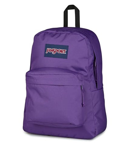 JanSport SuperBreak Plus Backpack with Padded 15-inch Laptop Sleeve and Integrated Bottle Pocket - Spacious and Durable Daypack for Work and Travel, Grape Jelly - color: Grape Jelly