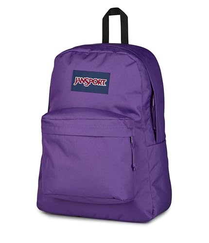 JanSport SuperBreak Plus Backpack with Padded 15-inch Laptop Sleeve and Integrated Bottle Pocket - Spacious and Durable Daypack for Work and Travel, Grape Jelly - color: Grape Jelly