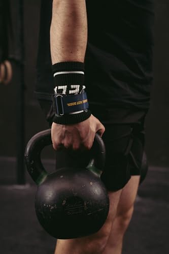 Velites - Official Crossfit® Games Quad Ultra Grips - No Chalk and Smooth Bars - Wristbands and Carry Bag Included - Pull-ups, Muscle-ups and Toes to bar - color: Black, size: Medium