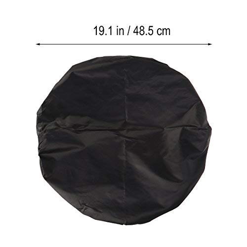 ledmomo Waterproof Backpack Rain Cover Rucksack Rainproof Pack Cover for Hiking Camping Traveling 45L (Black)