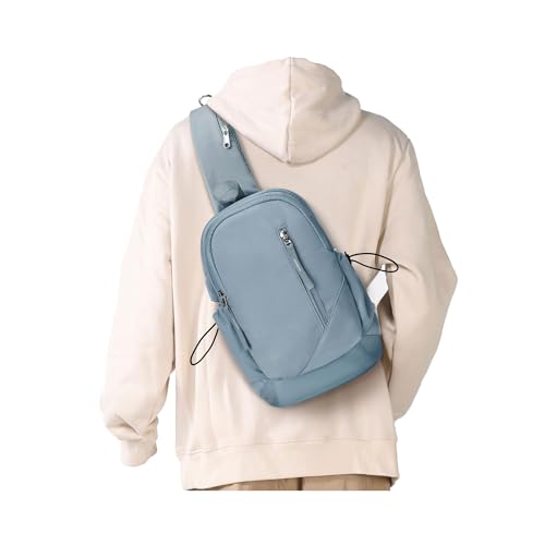 SEAFEW Sling Backpack bag for Men Women, Chest Shoulder Backpack Crossbody Bags, Mini Anti Theft One Strap Motorcycle Backpack Sling Chest Bag for Swimming Diving Outdoor Sports Blue - color: Blue