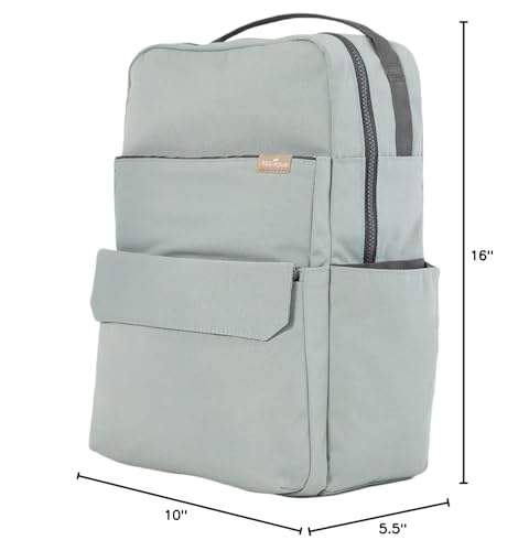 RED ROVR Roo Lightweight 1 LB Diaper Bag Backpack | 11 organizational pockets| Durable & Water-Resistant (Sage) - color: Sage