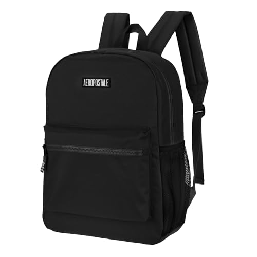 AEROPOSTALE Fieldtrip Unisex Backpack - AE Mens and Womens Bag for Everyday Use - Rubbler Patch Black - color: Black