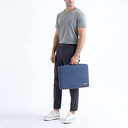 DOMISO 14 inch Laptop Case Sleeve Protective Cover Compatible with 15 inch MacBook Air M4 M3 M2,MacBook Pro,14-15 inch HP Dell ASUS Lenovo Chromebook,Waterproof Computer Cases Bag with Handle,Blue - color: Blue, size: 14" Laptop/15" for mac book