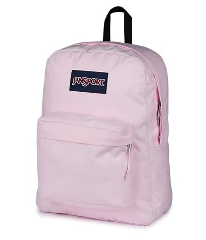 JanSport SuperBreak One Backpack - Durable, Lightweight Bag with 1 Main Compartment, Front Utility Pocket with Built-in Organizer, Premium Backpack, Pink Ice - color: Pink Ice