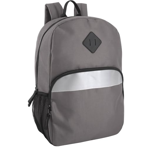Trail maker Bulk Kids Reflective Backpack Wholesale 24 Pack Backpacks with Side Pockets, Padded (10 Colors Pack) - color: 10 Colors Pack