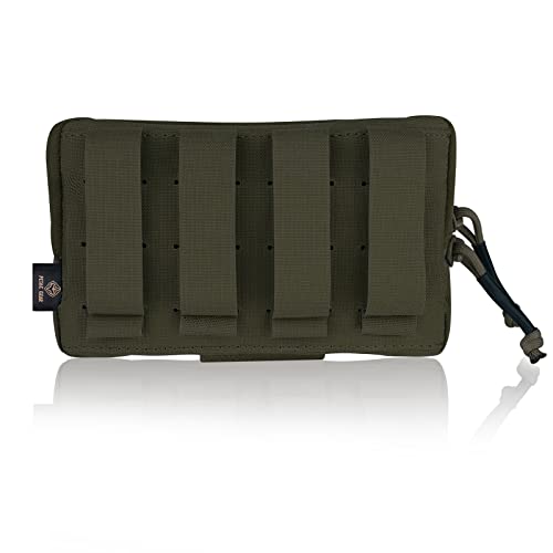 PETAC GEAR Tactical Molle Admin Pouch, Small Organizer Pocket for Tactical Vest/EDC Gun Belt/molle Platform. - color: RG