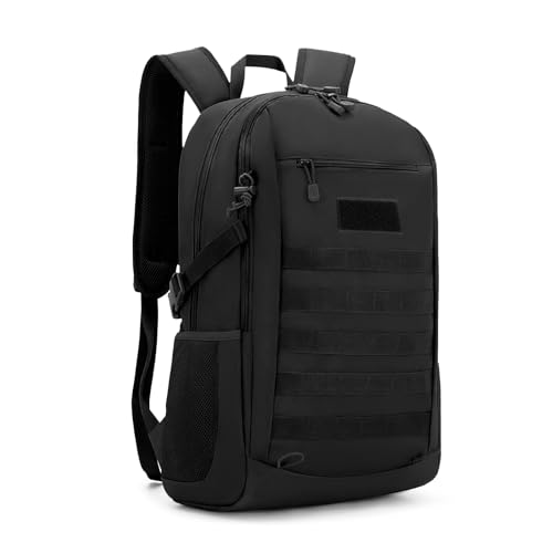 HUNTVP 10L/20L/30L Tactical Backpack Military MOLLE Backpack Rucksack Gear Tactical Assault Pack for Hunting Camping Trekking (30L-Black) - color: Black, size: 30L