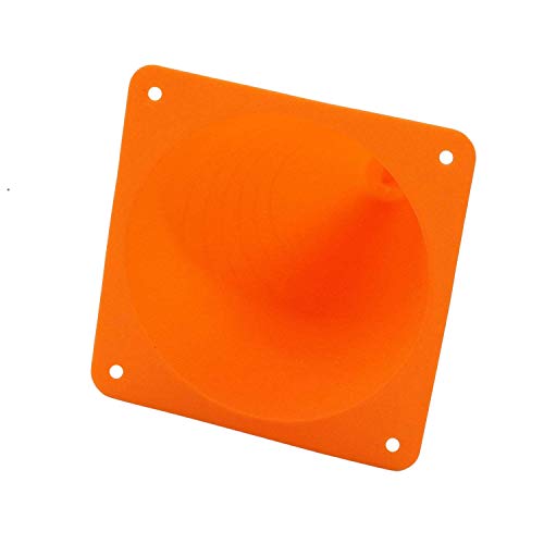 [ 48 Pack ] 7 Inch Plastic Traffic Cones Field Marker Cones Sport Training Traffic Cone Sets for Skate Soccer Indoor/Outdoor Agility Training & Festive Events Physical Education Flexible - Orange