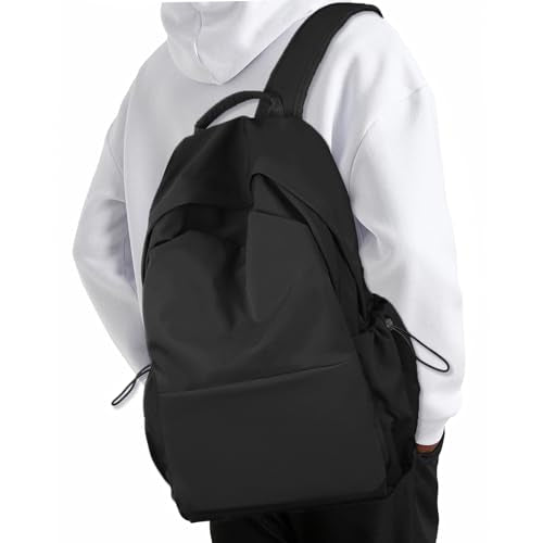 NEOREAL Laptop Backpack for Work, College, Travel, Lightweight Waterproof Daily Backpacks for Men Women, Sport Rucksack Computer Bag Fits 15.6 Inch Notebook, Black - color: Black