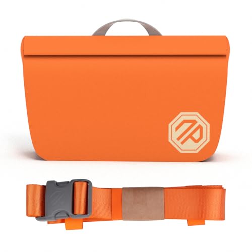 niphean IPX7 Waterproof Fanny Pack with Magnetic One-Hand Closure, Durable Waterproof Dry Bag, for Kayaking, Paddle Boarding, Beach Cruise Essentials, 2.5L Phone Pouch Dry Bags for Men Women - color: Orange, size: 2.5L