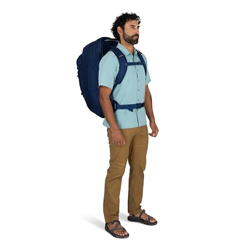 Osprey Farpoint 70L Men's Travel Backpack - Large Adjustable Travel Bag with Detachable Daypack, Black - color: Black, style: 70l