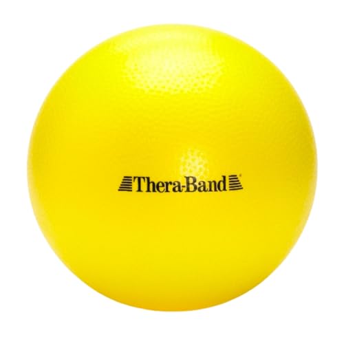 THERABAND Mini Ball, 9-Inch Pilates & Yoga Exercise Ball, Small Inflatable Core Ball for Stability, Balance, Rehab, Physical Therapy & At-Home Workouts, Soft Non-Slip Surface, Standard Version - style: Original