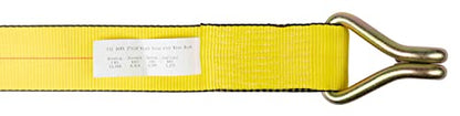 Mytee Products (4 Pack) 3" x 30' Winch Straps w/Wire Hook, WLL 5000 Flatbed Tie Down Strap - color: 4 - Pack, size: 3" x 30'