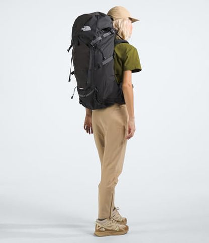 The North Face Women's Terra 55 Backpack - Hiking Pack, Women-Specific Fit, Cinch-Top Opening, Pole & Ice Axe Attachments, Asphalt Grey/TNF Black-NPF, Medium/Long - color: Asphalt Grey/Tnf Black-npf, size: Medium/Long