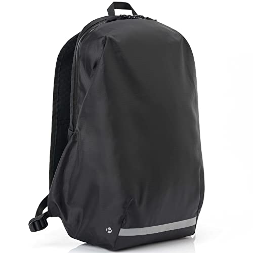 PUREVAVE 16L Hiking Backpack Lightweight Nylon Travel Daypack with Vented Harness and Ergonomic Shoulder Straps, Black
