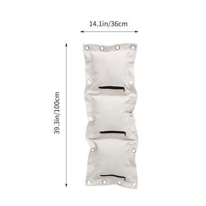 FRCOLOR Triplet Wing Style Boxing Wall Bag Thickened Heavy Duty Empty Sandbag Training Pad for Home Fitness and Martial Arts Workout