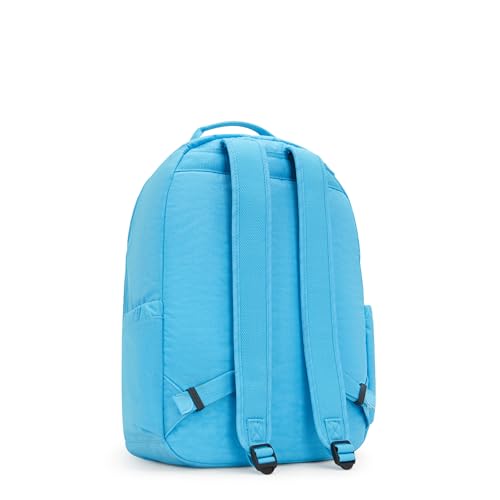 Kipling Women's Seoul 15" Laptop Backpack, Durable, Roomy with Padded Shoulder Straps, Built-In Protective Sleeve - color: Powder Blue, size: 12.75''L x 17.25''H x 8''D