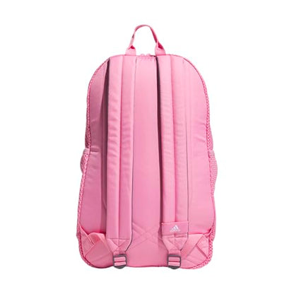 adidas Hermosa Mesh See-Through Backpack – Festival Concert Stadium Beach Bag, 29L, Bliss Pink/2, OSFA - color: Bliss Pink/2