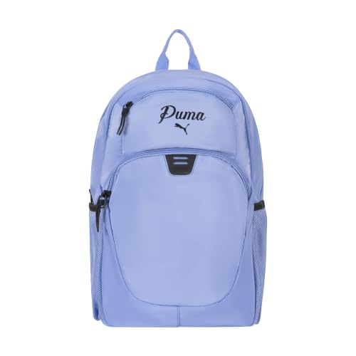 PUMA Women's Poppy Backpack in Memory Cloth with Laptop Sleeve, Luggage Strap & Water Bottle Pockets, Intense Lavender/Deep Plum, One Size - color: Intense Lavender/Deep Plum, style: Poppy Backpack in Memory Cloth With Laptop Sleeve, Luggage Strap & Water