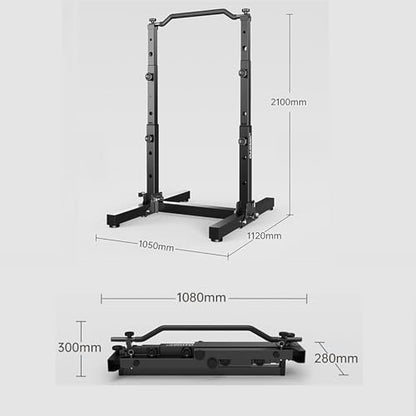 Folding Pull Up Bar and Dip Station for Home Gym, Versatile Strength Training Equipment for Full Body Workout