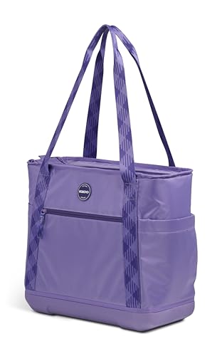 Igloo Tag Along 12-Can Satchel Cooler | Insulated Cooler Bag with Sturdy EVA Base - color: Dusted Grape, style: Tote 36-Can