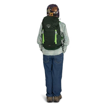 Osprey Jet 18L Kid's Hiking Backpack, Blue OS - color: Blue Spikemoss, size: 18L