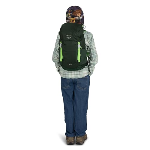 Osprey Jet 18L Kid's Hiking Backpack, Green OS - color: Green Canopy, size: 18L