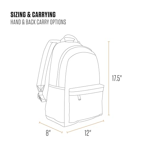 Carhartt 21L Classic Laptop Backpack, Water-Resistant Pack W/ 15" Laptop Sleeve and Organizational Compartments, Chalk - color: Chalk, size: One Size