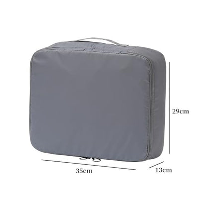 Packing Cubes for Suitcases, 1Pcs Lightweight Travel Luggage Packing Organizers, Compression Storage Shoe Bag, Clothing Underwear Bag, Travel Cubes Set for Man & Women(Grey)