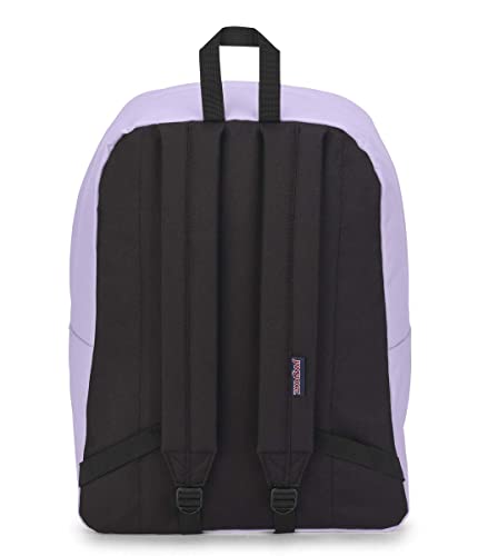 JanSport SuperBreak One Backpacks - Durable, Lightweight Bookbag with 1 Main Compartment, Front Utility Pocket with Built-in Organizer - Premium Backpack, Pastel Lilac - color: Pastel Lilac