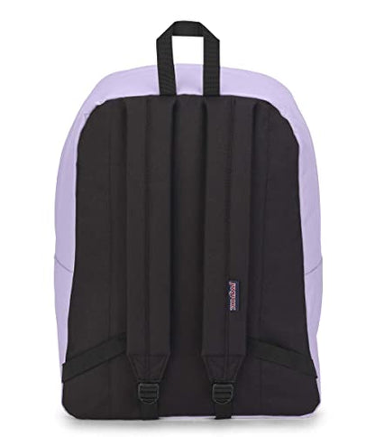 JanSport SuperBreak One Backpacks - Durable, Lightweight Bookbag with 1 Main Compartment, Front Utility Pocket with Built-in Organizer - Premium Backpack, Pastel Lilac - color: Pastel Lilac