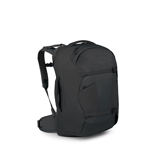 Osprey Farpoint 40L Men's Travel Backpack - Carry On Bag with Laptop Sleeve and Toiletry Pocket, Black - color: Black, style: 40l