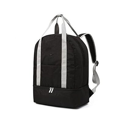 Multifunctional Travel Backpack Fitness Bag Large Capacity Clothes Shoes Storage Yoga Sports Handbag - color: D