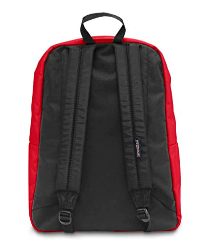 JanSport SuperBreak One Backpacks - Durable, Lightweight Bookbag with 1 Main Compartment, Front Utility Pocket with Built-in Organizer - Premium Backpack, Red Tape - color: Red Tape