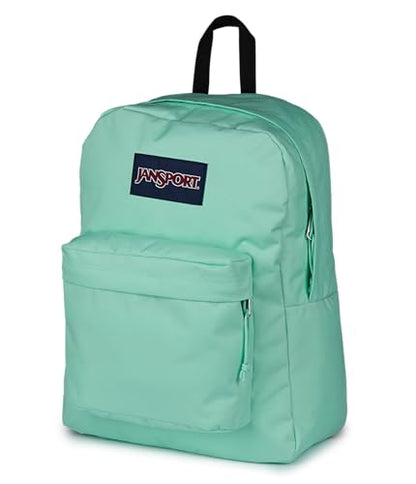 JanSport SuperBreak Plus Backpack with Padded 15-inch Laptop Sleeve and Integrated Bottle Pocket - Spacious and Durable Daypack for Work and Travel - Magic Mint - color: Magic Mint