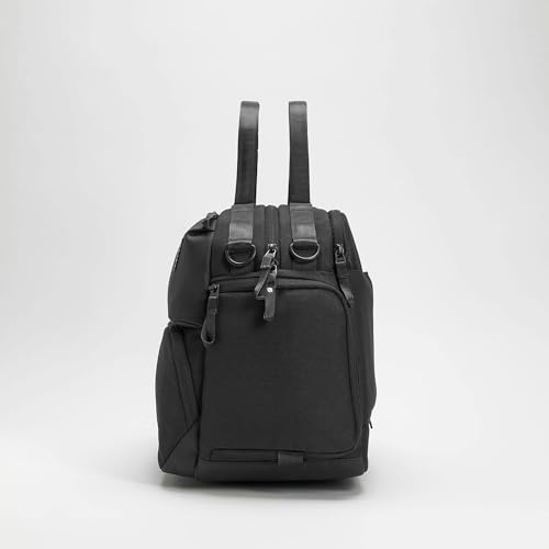 Incase A.R.C. Duffel with ReSpun 100% Recycled Polyester – 40L, Two-Way Zipper, Quick Access Pockets, 16” Laptop Storage Pocket, Travel Pass-Through, Adjustable Strap, Internal Organization, Black