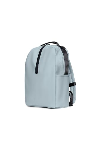RAINS Clip Front Backpack Pool - Waterproof Commuter Backpack with C-Clip Closure & Hidden Pocket, 16″ Laptop Sleeve, Urban Travel Daypack - color: Pool