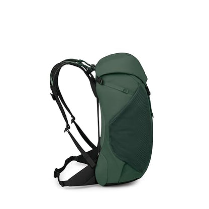 Osprey Hikelite LT 30L Hiking Backpack - Lightweight Travel Daypack with Rain Cover for Men and Women, Tundra Green - color: Tundra Green, style: 30l