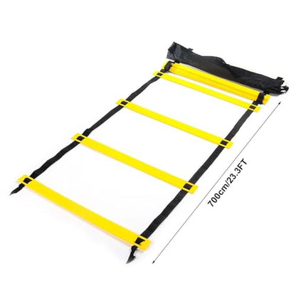 Heavy Duty Agility Speed Ladder 23 Ft 13 Adjustable Rungs Footwork Training Equipment for Soccer Football Athletes Youth